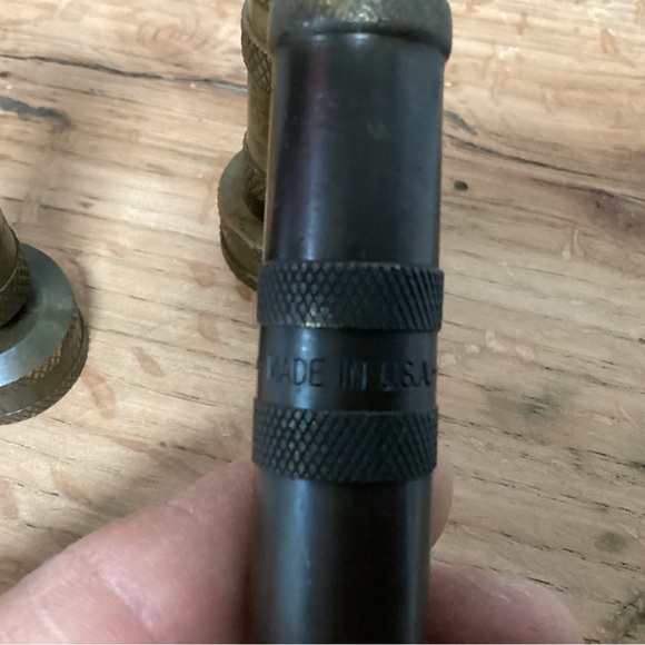 Vintage Brass Water Hose Nozzles - Set of 3 with 2 of them marked - Collectible - Picture 5 of 10